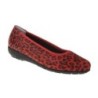 tessamino | Damen Ballerinas | Leder Animalprint | Weite H | herausnehmbares Memo-Latex Fußbett