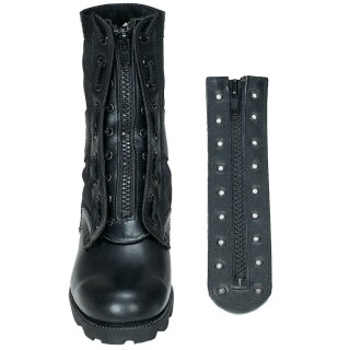Stiefel Schnellverschluss 9-Loch Kunstleder schwarz 1 Paar - 2,25 €/Stück