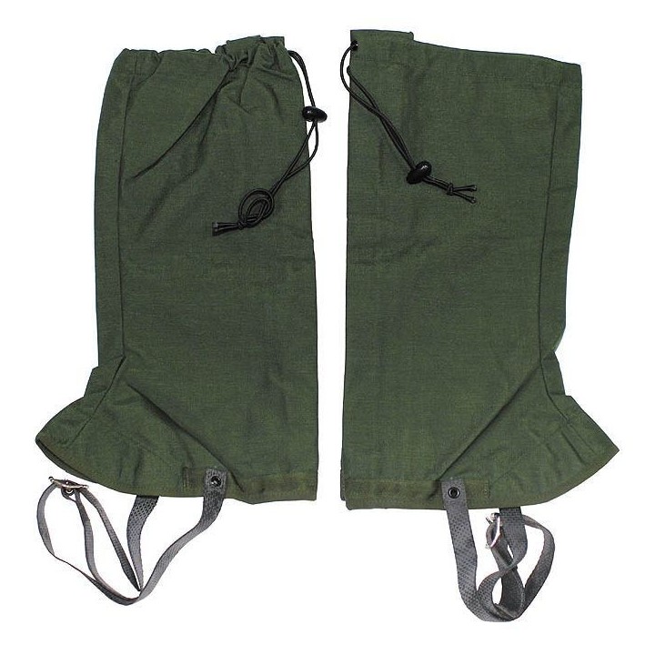Britische Gamaschen mit Drahtseil oliv gebraucht