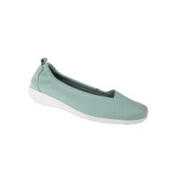 tessamino | Damen Ballerinas | Hirschleder | Weite H | herausnehmbares Memo-Latex Fußbett