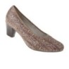 tessamino | Damen Pumps | Sola-Stretch in Animalprint | Weite H | wechselbares Fußbett mit Microfaserüberzug