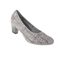 tessamino | Damen Pumps | Sola-Stretch in Animalprint | Weite H | wechselbares Fußbett mit Microfaserüberzug