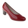 tessamino | Damen Pumps | Sola-Stretch in Lack Optik Krokoprint | Weite H | wechselbares Fußbett mit Microfaserüberzug