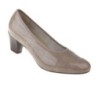 tessamino | Damen Pumps | Sola-Stretch in Lack Optik Krokoprint | Weite H | wechselbares Fußbett mit Microfaserüberzug
