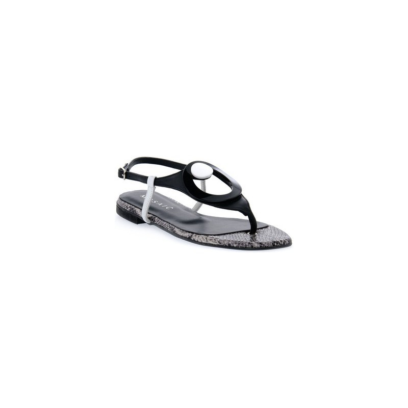 Priv Lab  Sandalen MOSAIC NERO ALLURE