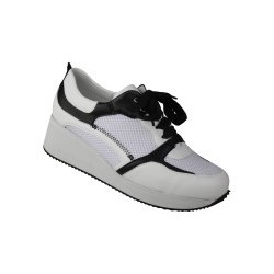 tessamino | Damen Sneaker | Synthetik/Mesh | Weite H | wechselbares Fußbett mit Textilüberzug