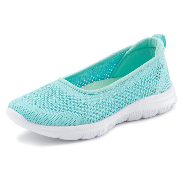 LASCANA Sneaker Ballerinas, ultraleichter Slipper, Slip-On-Sneaker, Freizeitschuh VEGAN