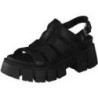 Mjus Esagerata Plateau Sandale Damen schwarz|schwarz