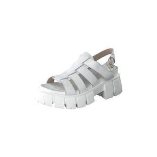 Mjus Esagerata Plateau Sandale Damen weiß|weiß