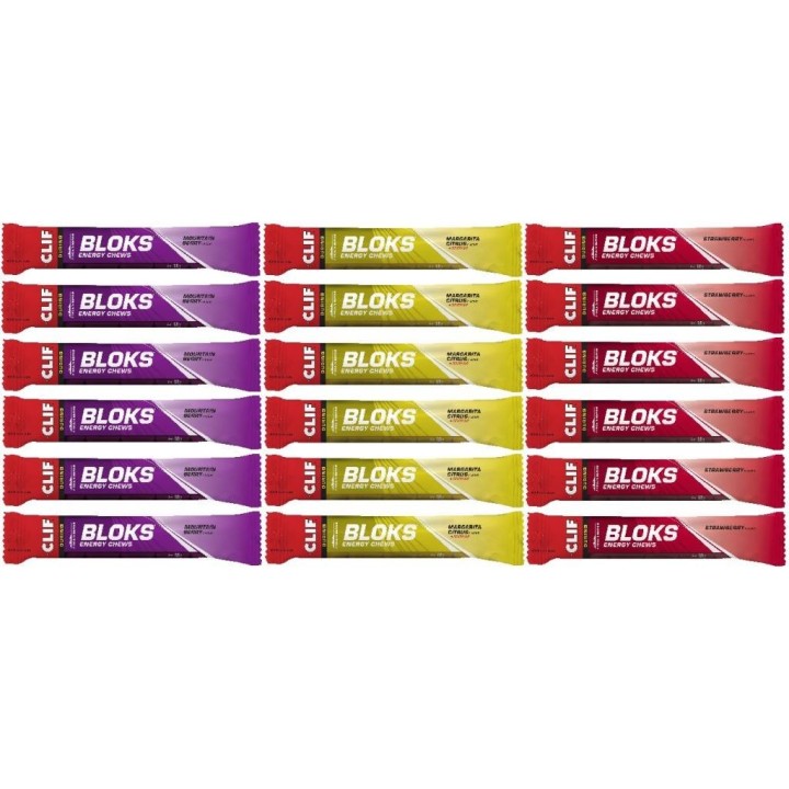 Clif Shot Bloks Mixpaket (18 x 60g)