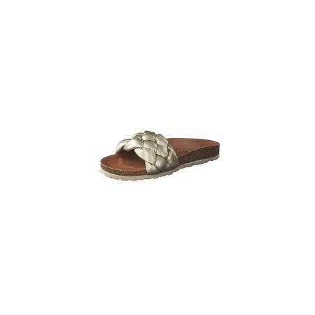 Verbenas Rai Roda Pantolette Damen gold|gold