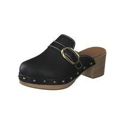 Unisa Clogs Damen schwarz|schwarz|schwarz