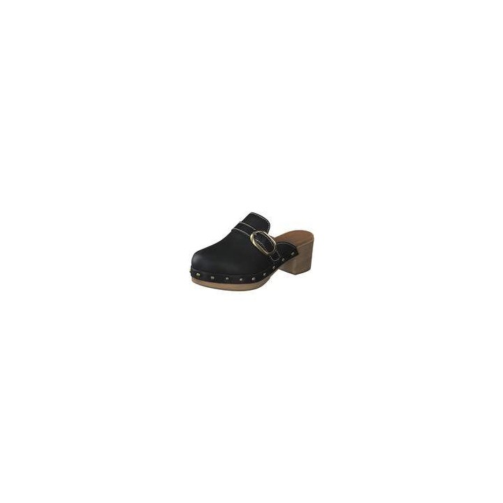 Unisa Clogs Damen schwarz|schwarz|schwarz