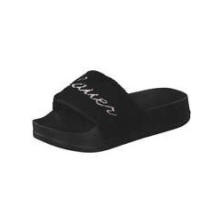 Blauer USA Yuba 02 Pantolette Damen schwarz|schwarz|schwarz