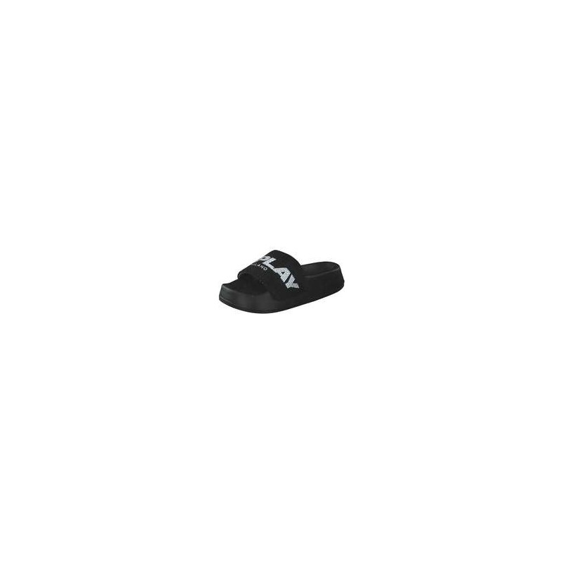 Replay New Lotty Pantolette Damen schwarz|schwarz