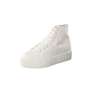 Superga Shiny 3D Lettering Sneaker Damen weiß|weiß|weiß