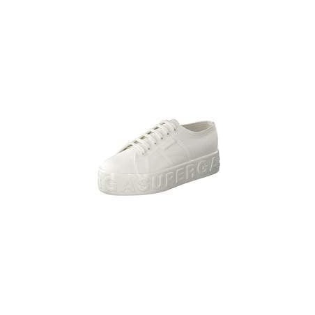 Superga Shiny 3D Lettering Damen weiß|weiß