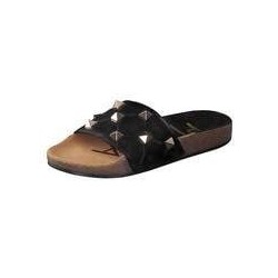 Verbenas Bali Azores Pantolette Damen schwarz|schwarz