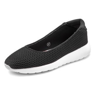 LASCANA Ballerina, Freizeitschuh, Slipper, Halbschuh, Sneaker Slip-In, leichte Mesh-Optik