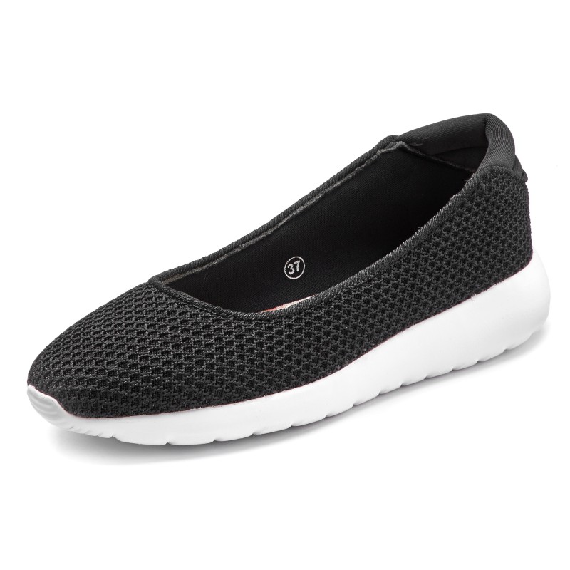 LASCANA Ballerina, Freizeitschuh, Slipper, Halbschuh, Sneaker Slip-In, leichte Mesh-Optik