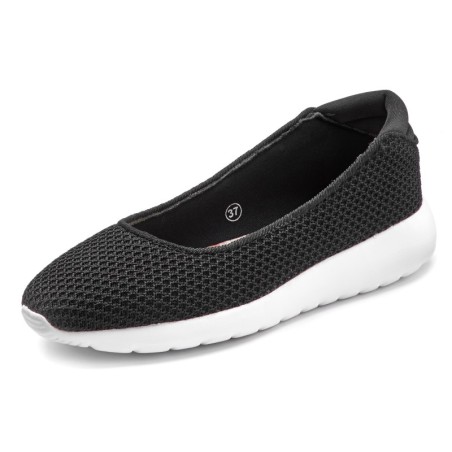 LASCANA Ballerina, Freizeitschuh, Slipper, Halbschuh, Sneaker Slip-In, leichte Mesh-Optik
