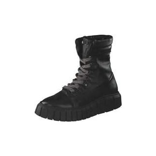 Mjus Basement Schnür Boots Damen schwarz|schwarz