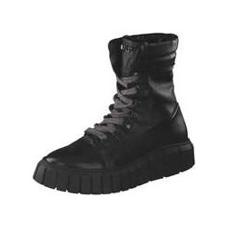 Mjus Basement Schnür Boots Damen schwarz|schwarz