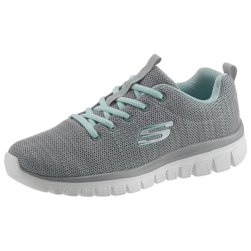 Skechers Sneaker »Graceful - Twisted Fortune«, Freizeitschuh, Halbschuh, Schnürschuh mit Memory Foam
