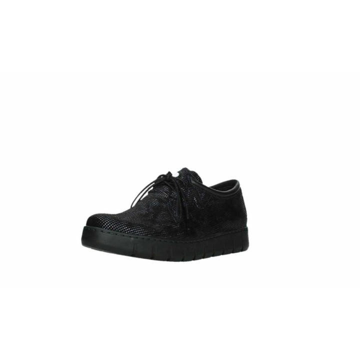 Komfort Schnürer blau 37