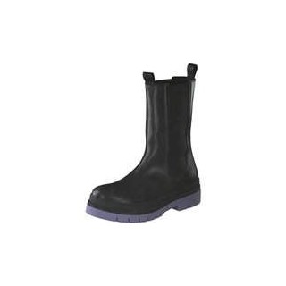 Leone Chelsea Stiefelette Damen schwarz|schwarz