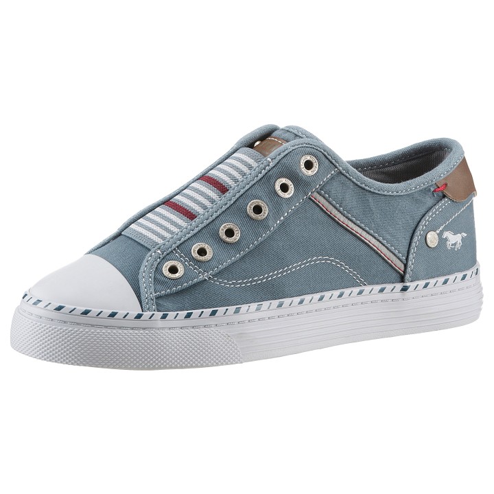 Mustang Shoes Slip-On Sneaker »Schlupfschuh, Freizeitschuh,«, Slipper, Schlupfschuh, Freizeitschuh mit praktischem Gummizug