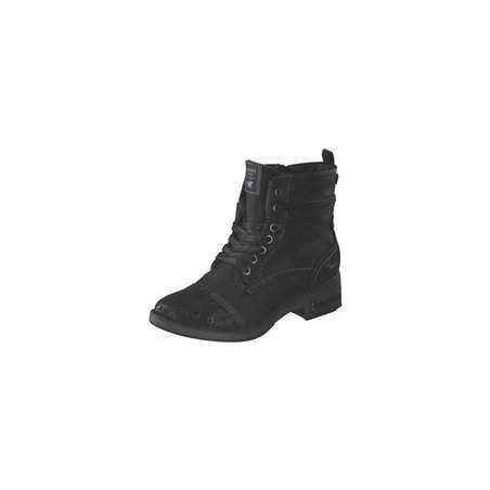 Mustang Schnürstiefelette Damen schwarz|schwarz