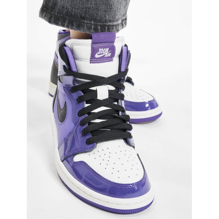 Jordan 1 High Zoom Air CMFT Purple Patent Sneaker