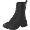 Pepe Jeans Soda Rub Schnür Boots Damen schwarz|schwarz