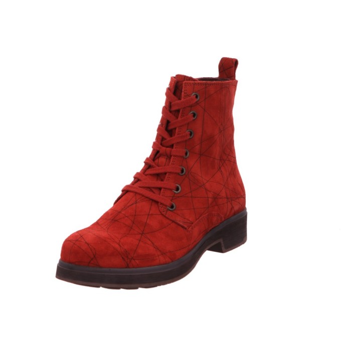 Schnür-Stiefeletten rot 3-000406 37