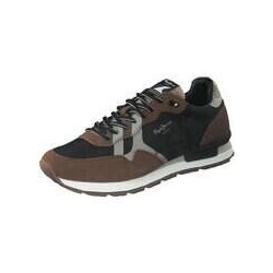 Pepe Jeans Britt Man Print Sneaker Herren schwarz|schwarz|schwarz