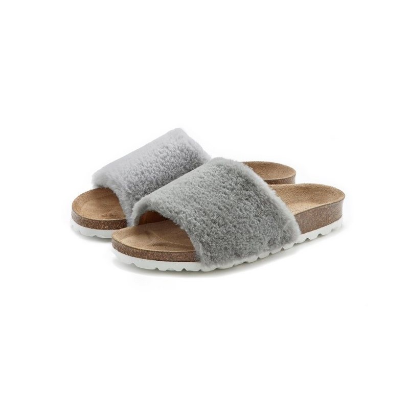 LASCANA Hausschuh, Pantolette Mule, Sandale, offener Schuh, Korkfußbett, Pantoffel
