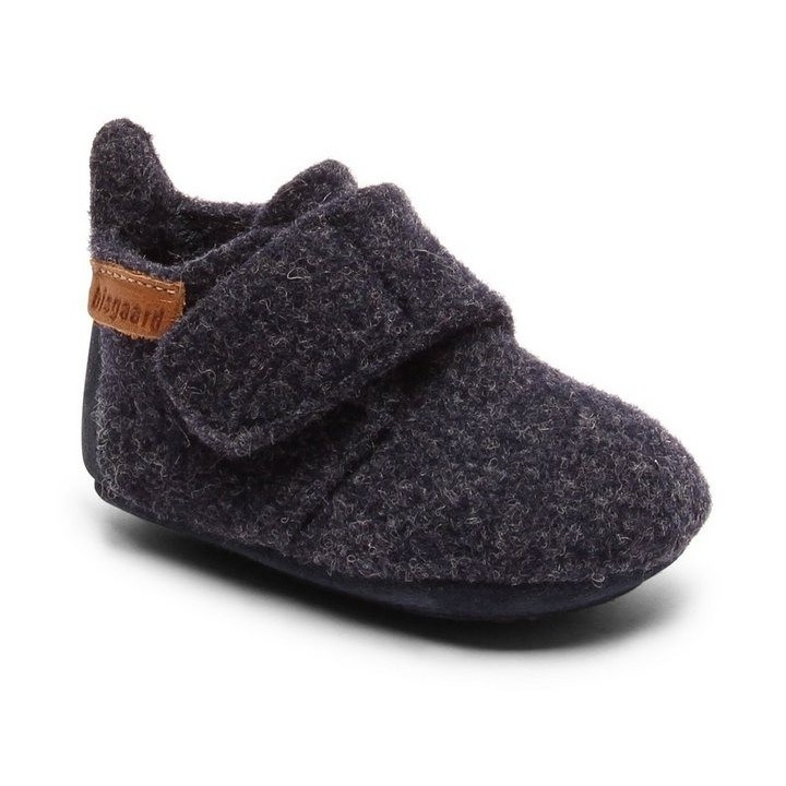 Bisgaard Bisgaard Baby Wool Hausschuh Wagenschuh, Babyschuh, Schlupfschuh mit Klettverschluss