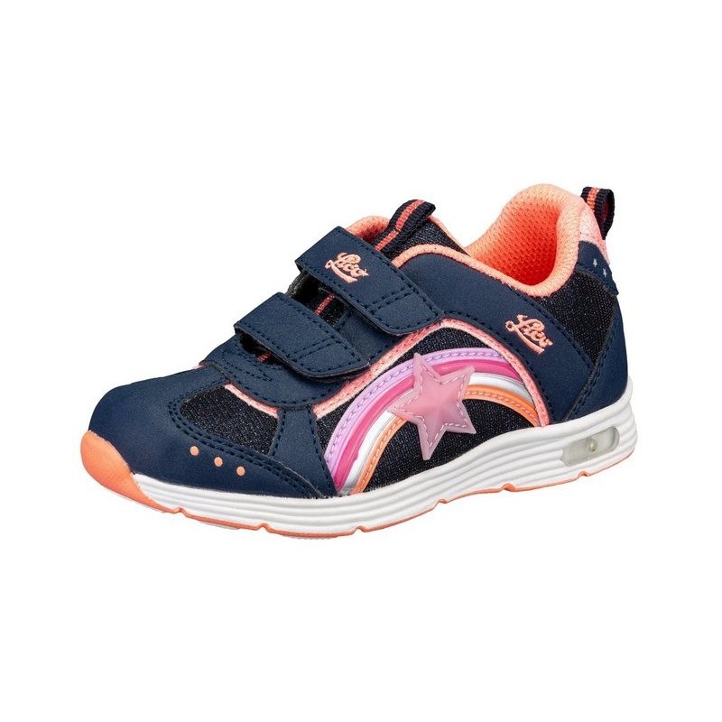 Lico Freizeitschuh Rainbow V Blinky Klettschuh