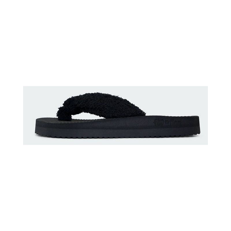 Flip Flop comfy*spa Plüsch Hausschuhe mit leichter Plateausohle