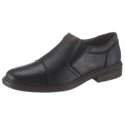 Rieker Slipper Anzugschuh, Business Schuh, Schlupfschuh mit stylischer Quernaht