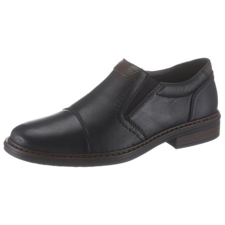 Rieker Slipper Anzugschuh, Business Schuh, Schlupfschuh mit stylischer Quernaht