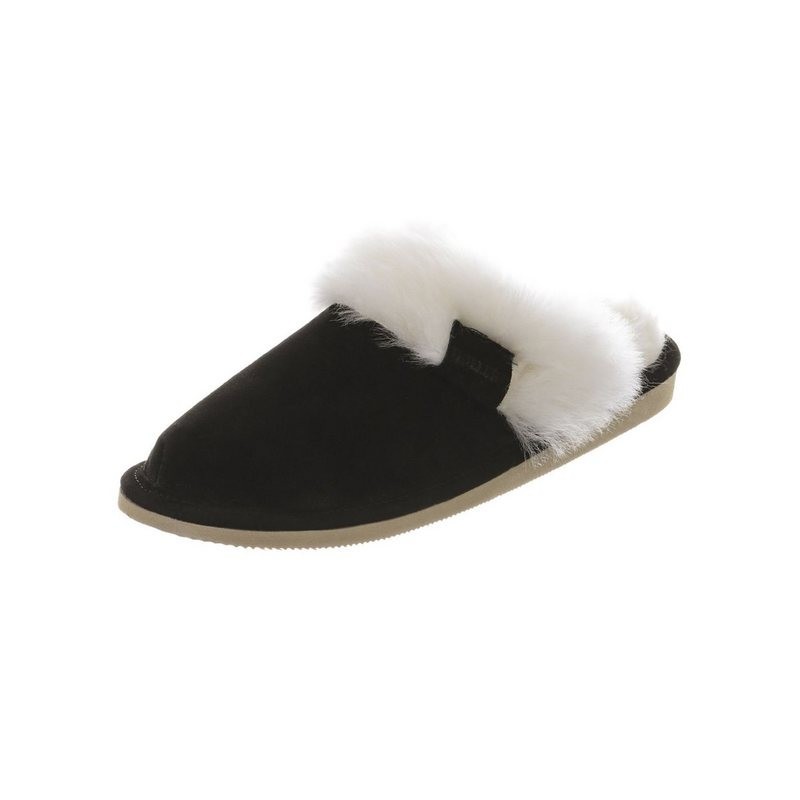 Hollert Hausschuh Pantoffel Damen Puschen Malibu Hausschuhe Merino Schaffell Echtleder