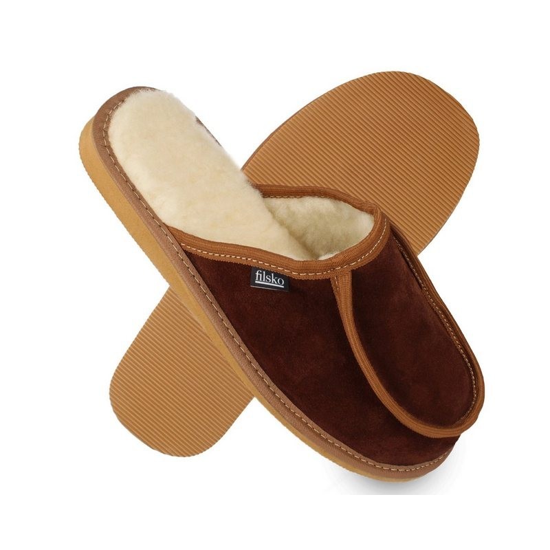 filsko Lunde Kuschelige Winter Pantoffeln für Damen und Herren Hausschuh