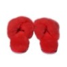 Hollert Hausschuh Damen Lammfell Hausschuhe FLORIDA ROT Merino Echtleder Sandaletten