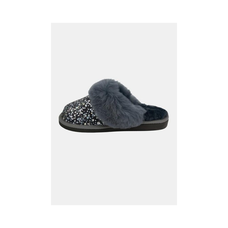Hollert Hausschuh Damen Lammfell Hausschuhe DIAMOND Merino Echtleder Pantoffeln