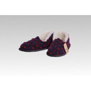 Licardo Hausschuhe Mokassin Wolle Noppen anthrazit Hausschuh (1 Paar, 0-tlg) für warme Füße