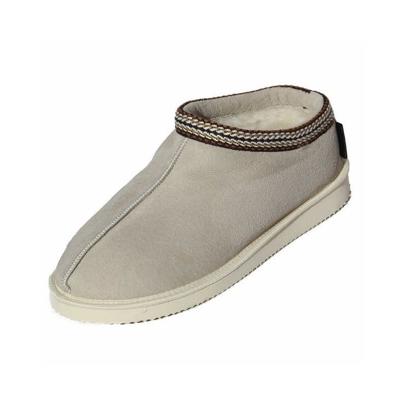 Hollert Hausschuh Damen Hüttenschuhe Alma Echtleder Merino Schaffell warm & atmungsaktiv