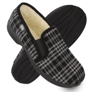 filsko Vemdalen Warme Winter Hausschuhe für Herren Hausschuh (Thermoplastischer Gummi) aus Filz