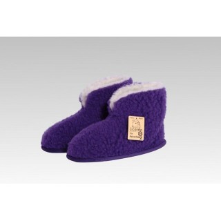 Licardo Hausschuhe Heimschuh HS 18 Wolle lila Hausschuh (1 Paar, 0-tlg) für warme Füße
